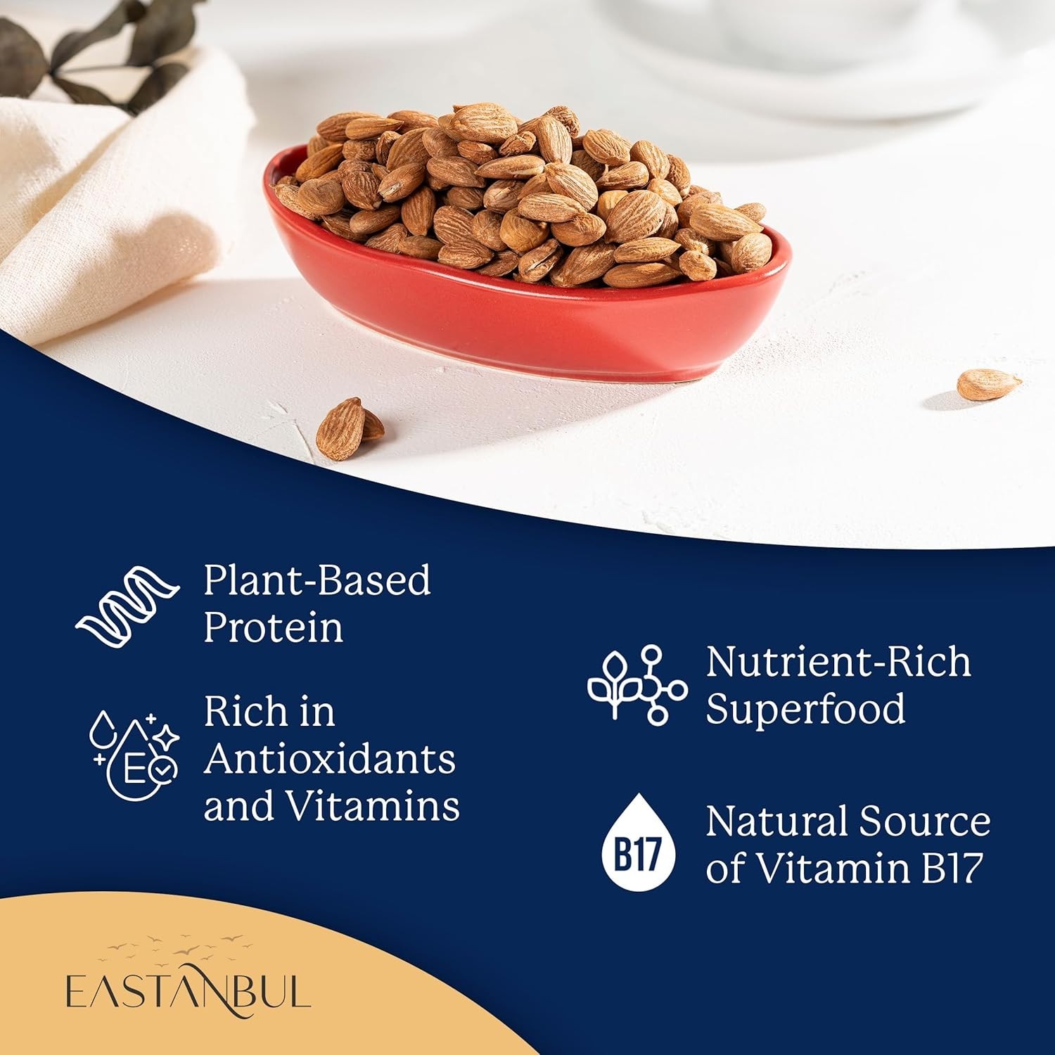 Apricot Kernels Raw Bitter Unprocessed Pure Natural Turkish 410g Non-GMO