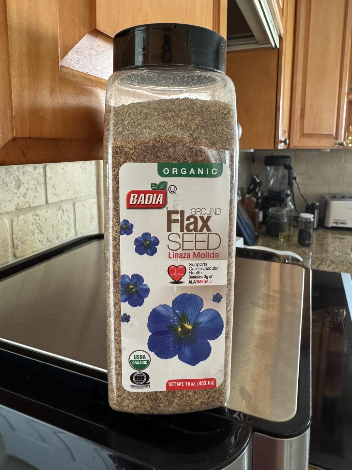 Pure Organic Flax Seed 16 oz – Healthy Omega-3s & Fiber for Smoothies & Baking