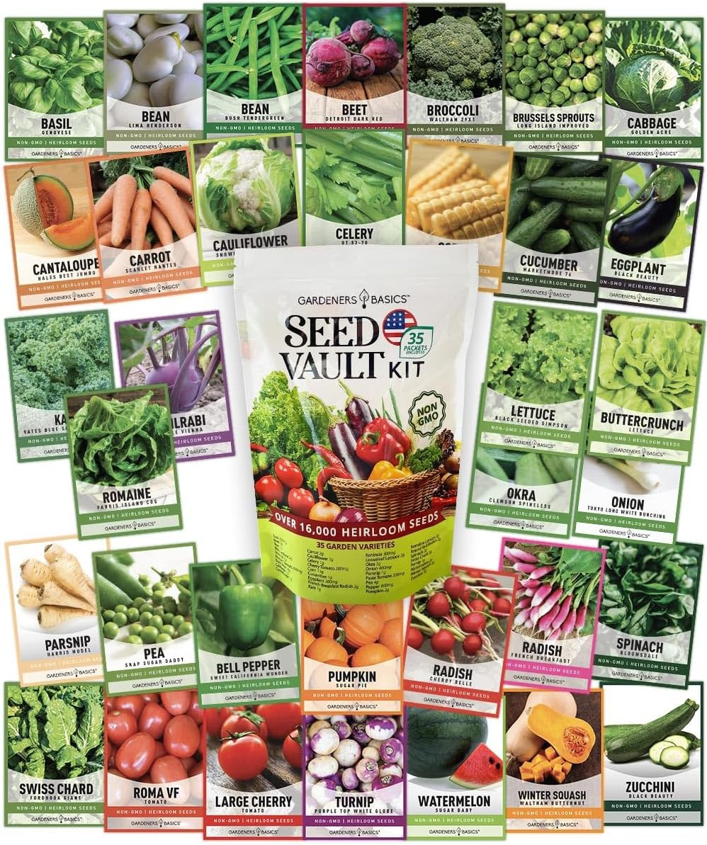 Ultimate Survival Seed Kit – 140 Non-GMO Varieties for Emergency Gardening