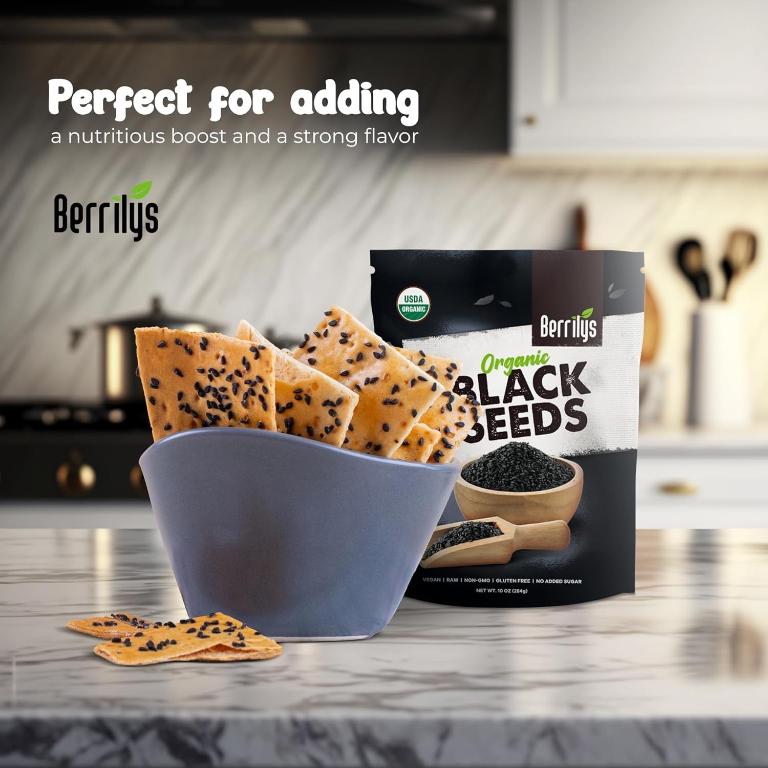 Black Seeds – Organic Nigella Sativa, Gluten-Free, 10oz – Health Essential