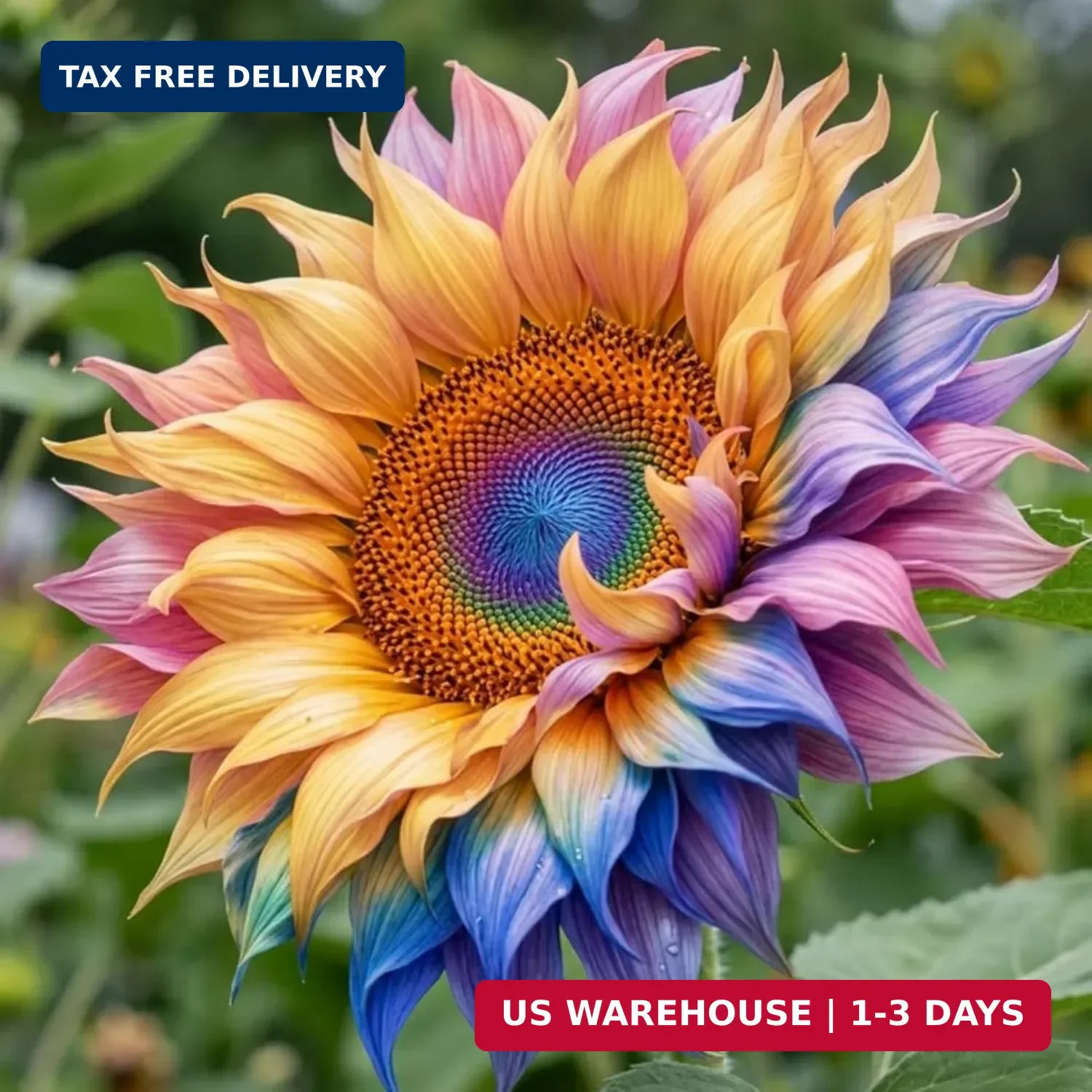 160+ Exotic Rainbow Sunflower Seeds for Planting Multi-Colored Sunflowers Non-GM
