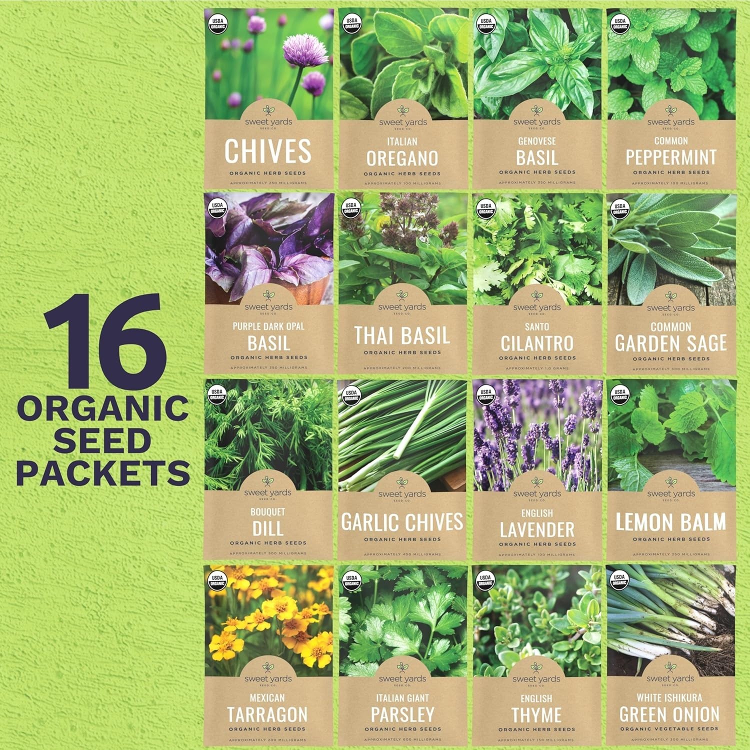 Certified Organic Herb Seed Pack – Indoor & Outdoor Planting