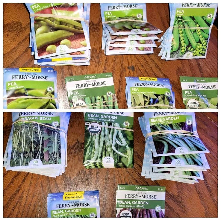 Ferry-Morse Vegetable & Herb Seeds Assortment Mixed Varieties 70 left hole lot