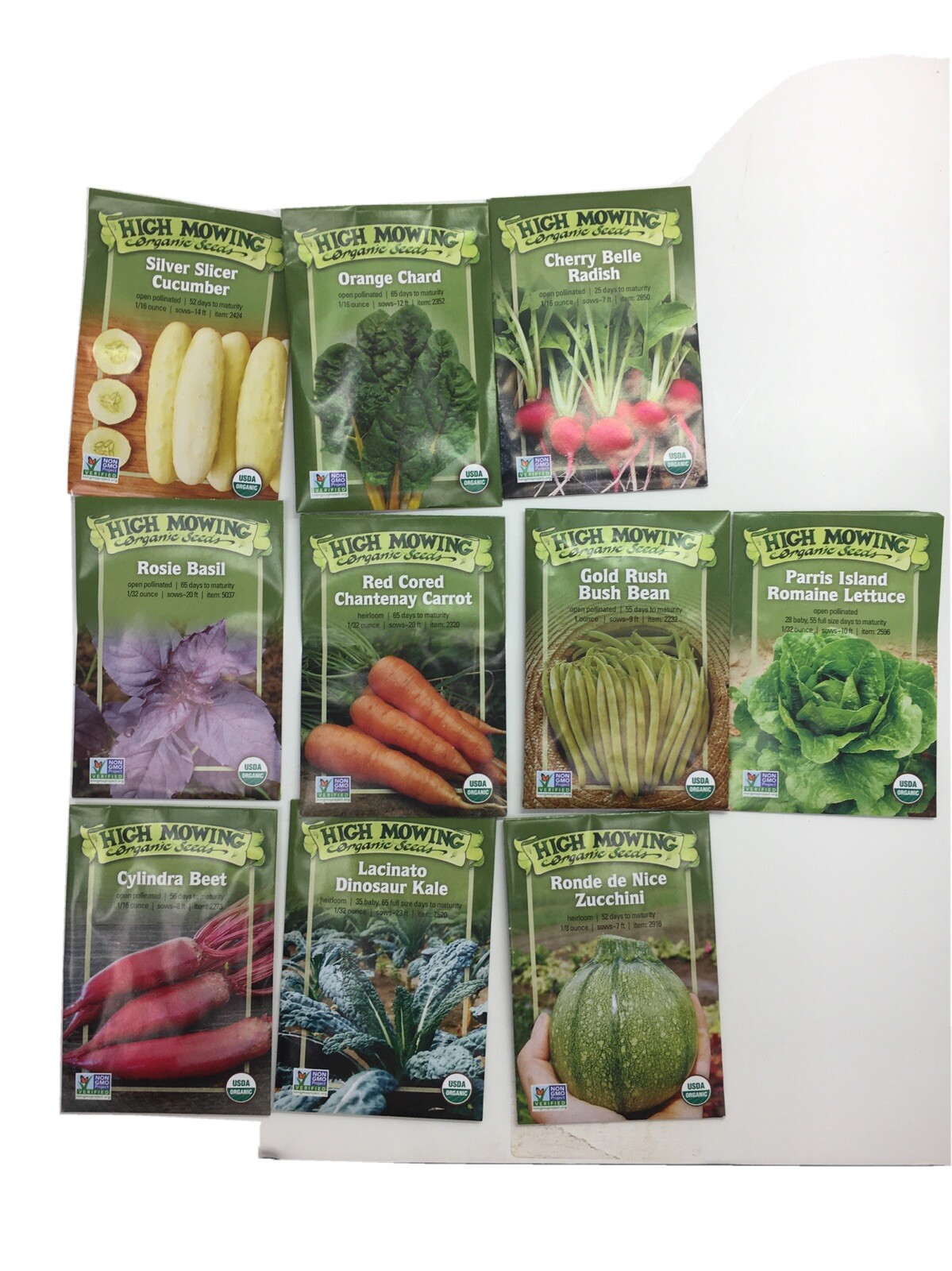 10 Packets Of Seeds Assorted