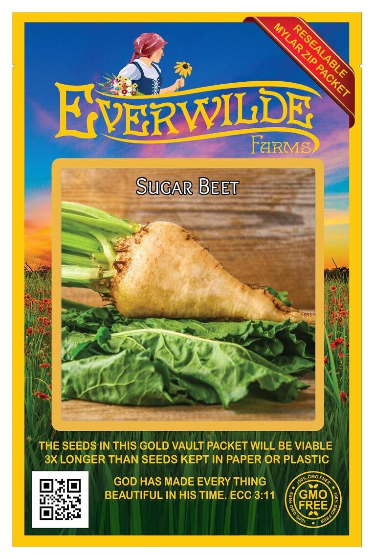 1 Oz Sugar Beet Seeds – Everwilde Farms Mylar Seed Packet