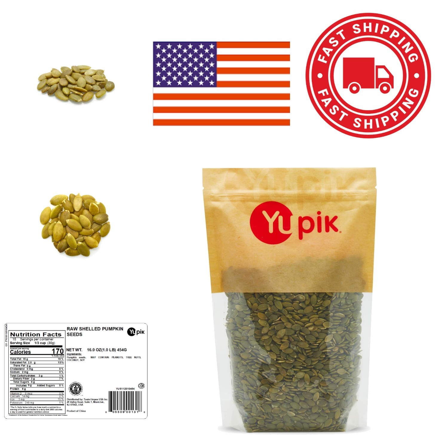 Healthy Raw Pumpkin Seeds 16 Ounce Nutty Flavor Ideal for Baking and Topping