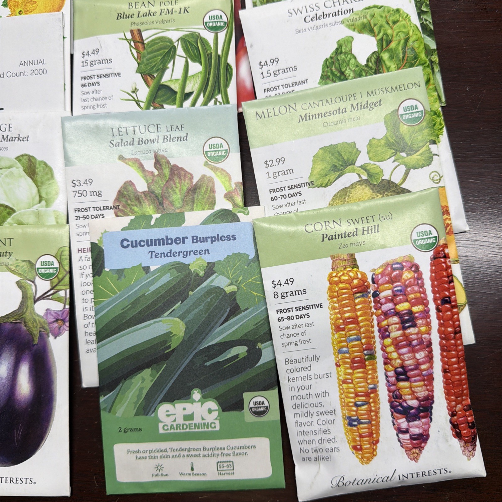 20 Packs Veggie Vegetable Flower Herb Garden Seeds Nice Variety