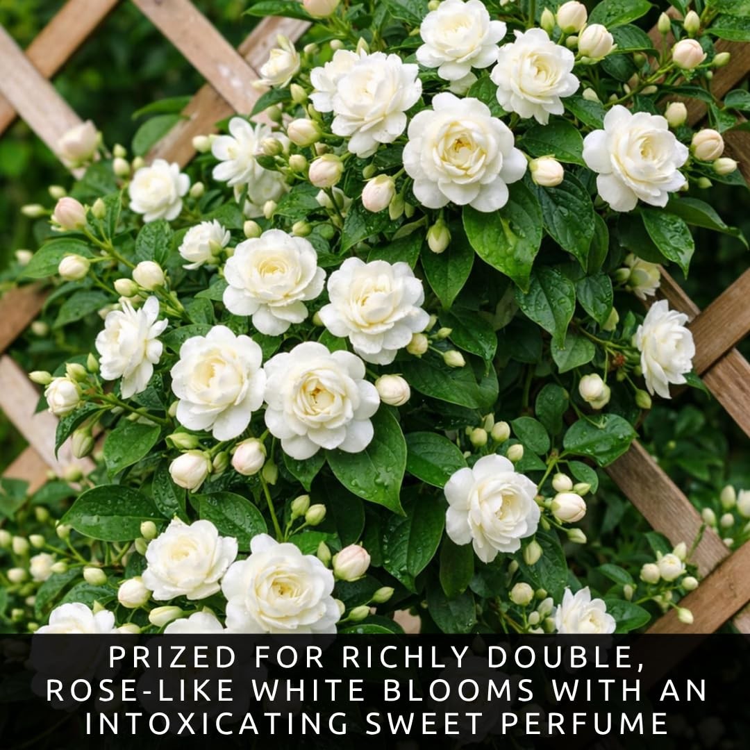 Jasmine Seeds (20 Seeds) – Fragrant White Jasmine Flower Seeds, Beautiful Gar…