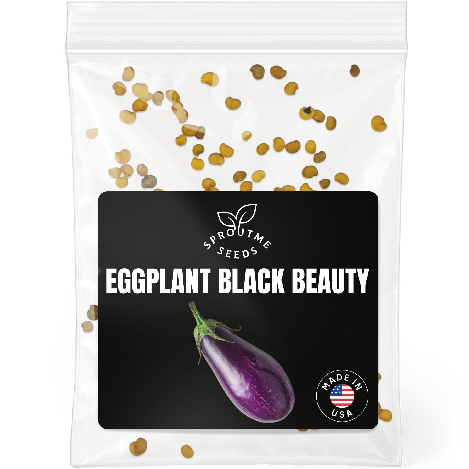 Eggplant Black Beauty Seeds 300+, Heirloom Non-GMO, Classic Purple Fruit