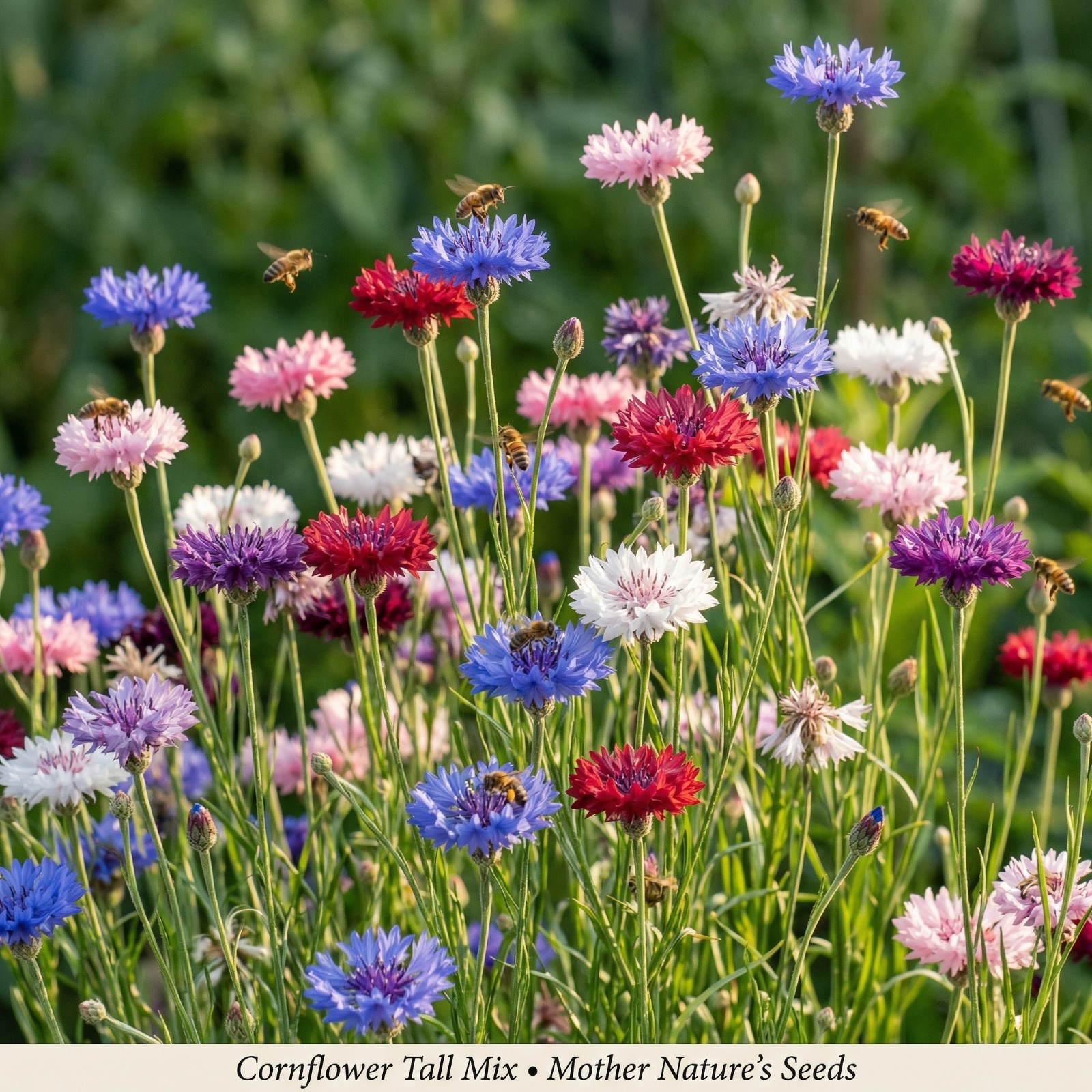 Cornflower / Bachelor Button TALL Mix Cut Flowers Butterflies Non-GMO 400 Seeds