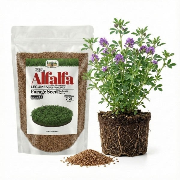 Old Cobblers Farm™ Wicked Tuff Turf Freedom Alfalfa Seed – High-Yield Forage