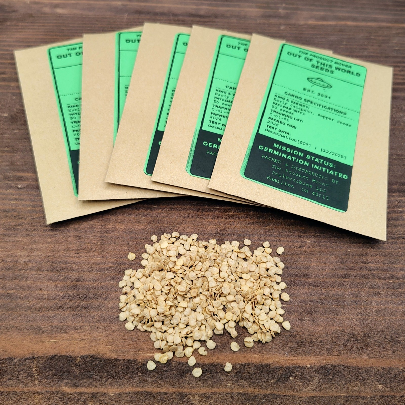 50 Early Jalapeno Pepper Seeds Heirloom Non-GMO Vegetable Garden Planting 1 Pack