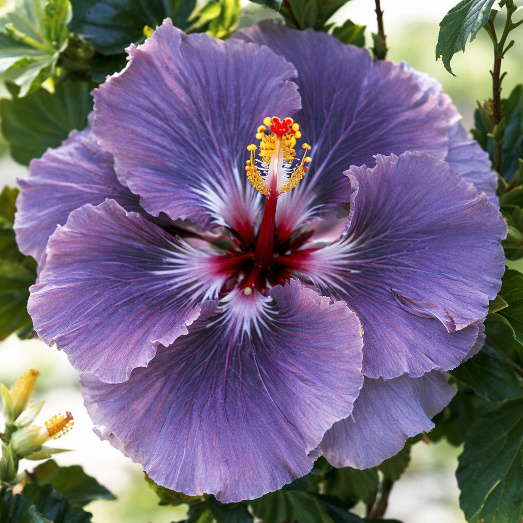 20 Hibiscus Seeds Flowers Flower Tropical Seed Perennial Bloom ” Purple Silver”