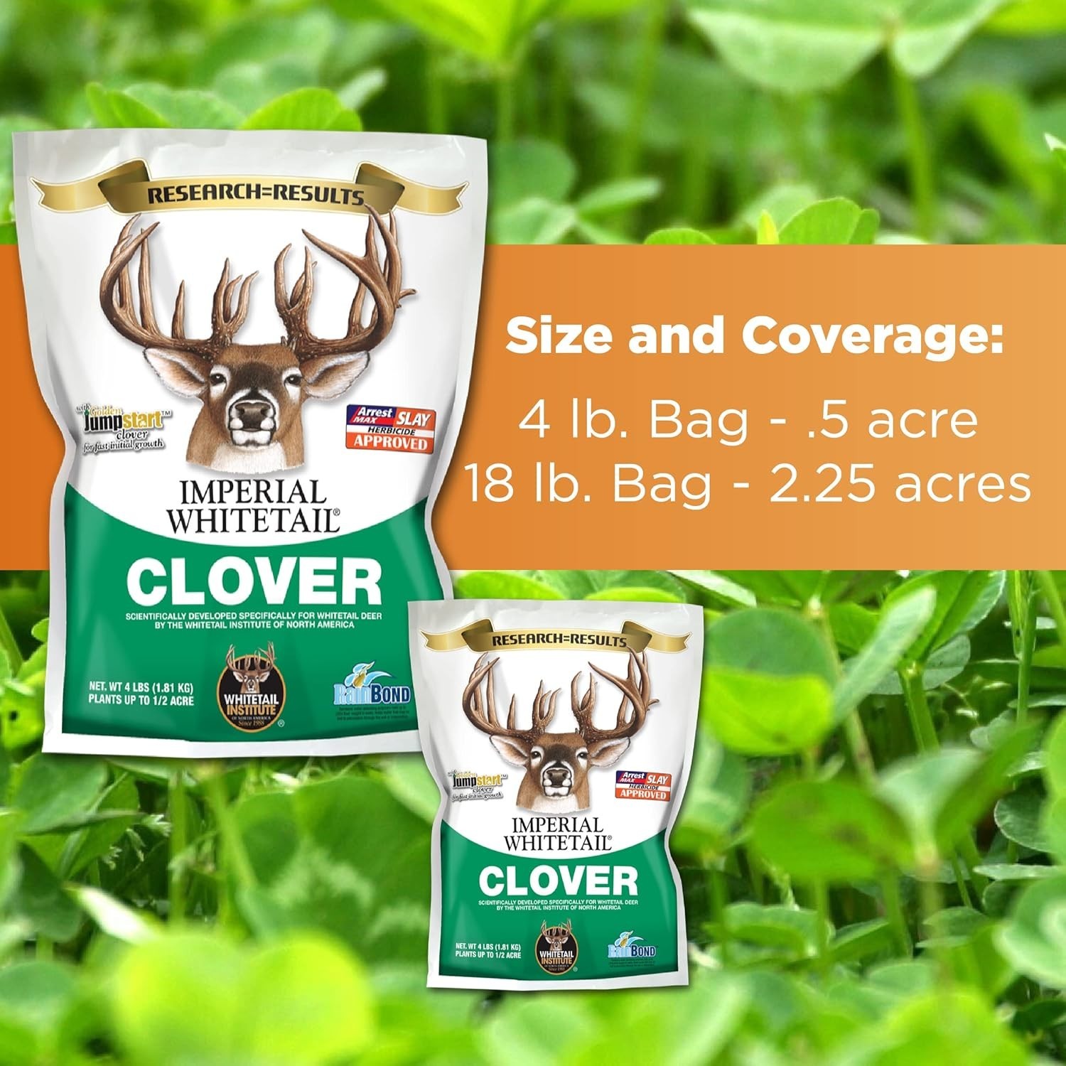 Imperial Whitetail Clover Food Plot Seed – High-Protein Deer Attractant for A…