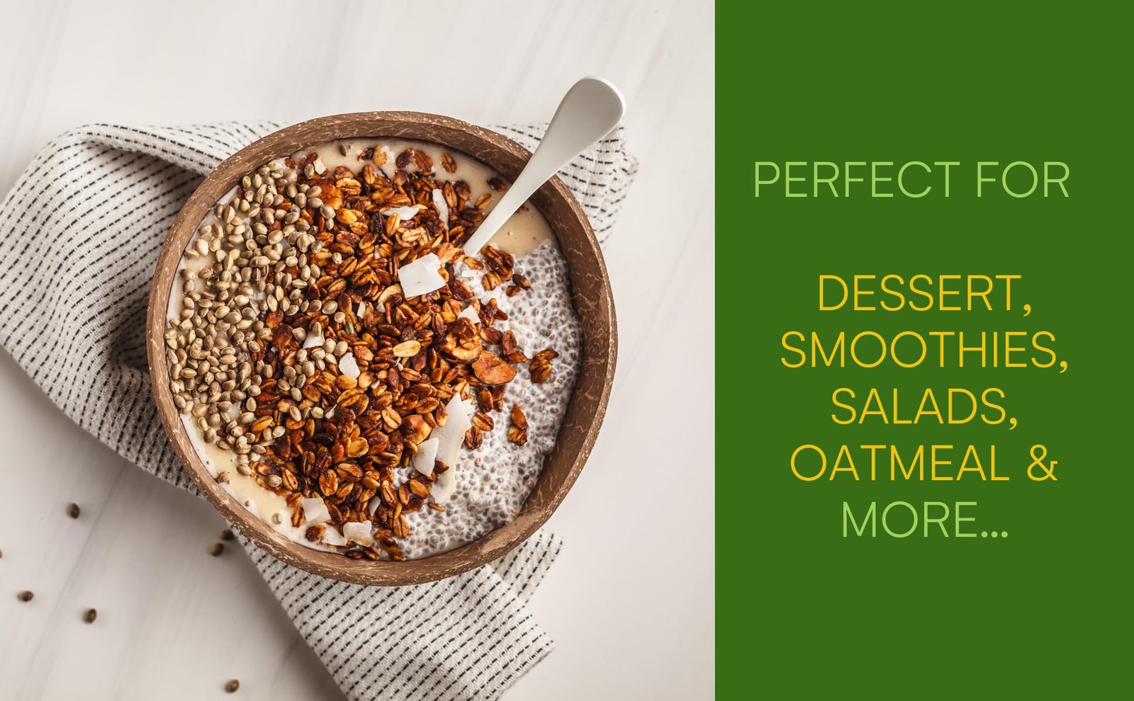 Moonee Naturals – Hemp Seeds (16 Ounce / 1 LB) – Non-GMO 1 Pound (Pack of 1)