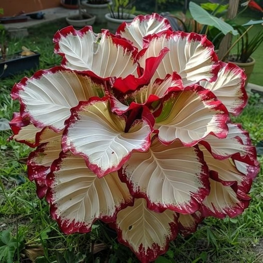 25+ Crimson Burst Calathea Seeds for Garden Planting – USA – FREE SHIPPING!