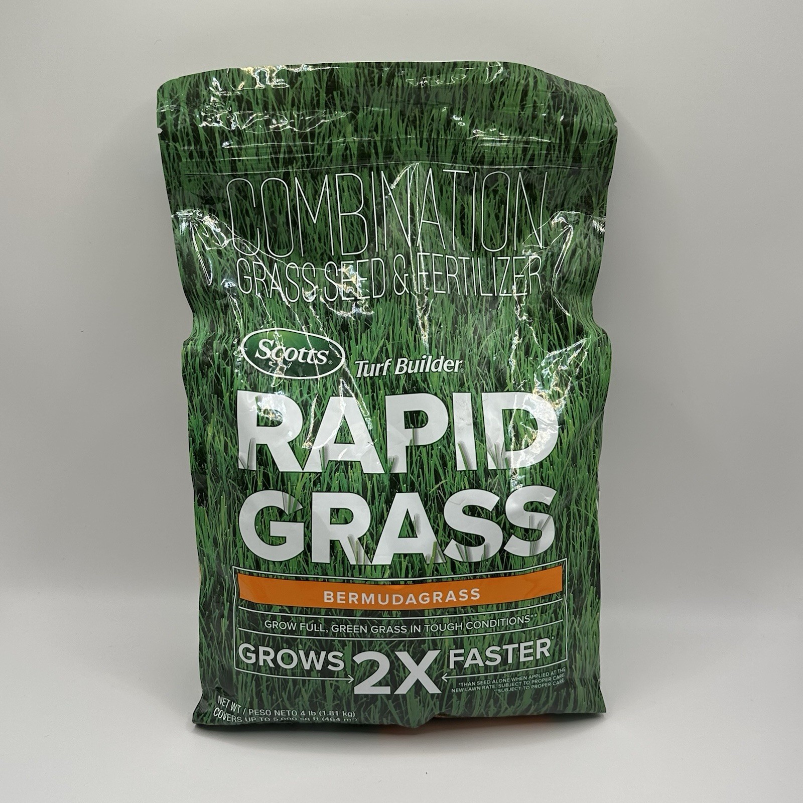 Scotts Rapid Grass Turf Builder BermudaGrass covers 5K’ sq Seed Fertilizer 4 lbs
