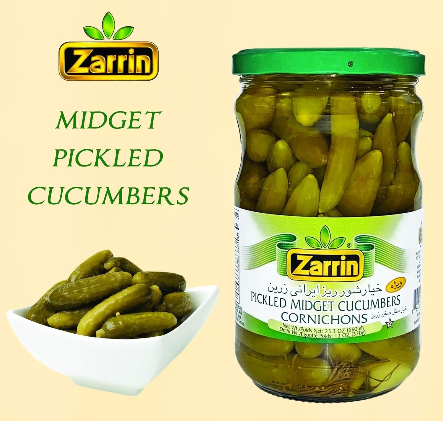 Authentic Turkish Midget Cucumber Pickles – 22.31 oz of Flavorful Delights