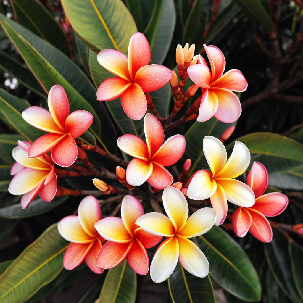 5 Plumeria Seeds Perennial Flowers Flower Frangipani US SELLER ” Red Orange”