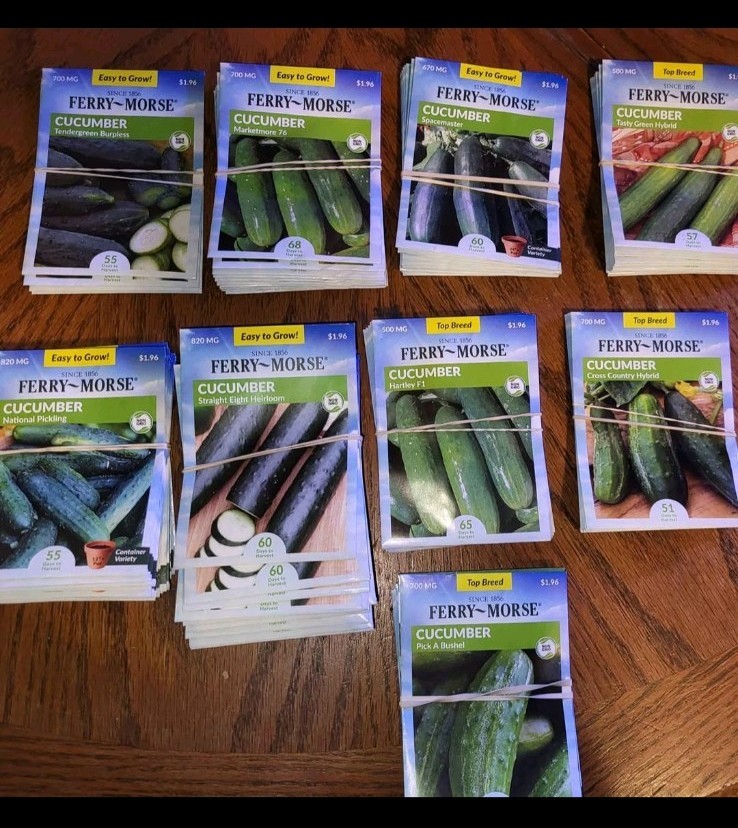 Ferry-Morse Vegetable & Herb Seeds Assortment Mixed Varieties 70 left hole lot