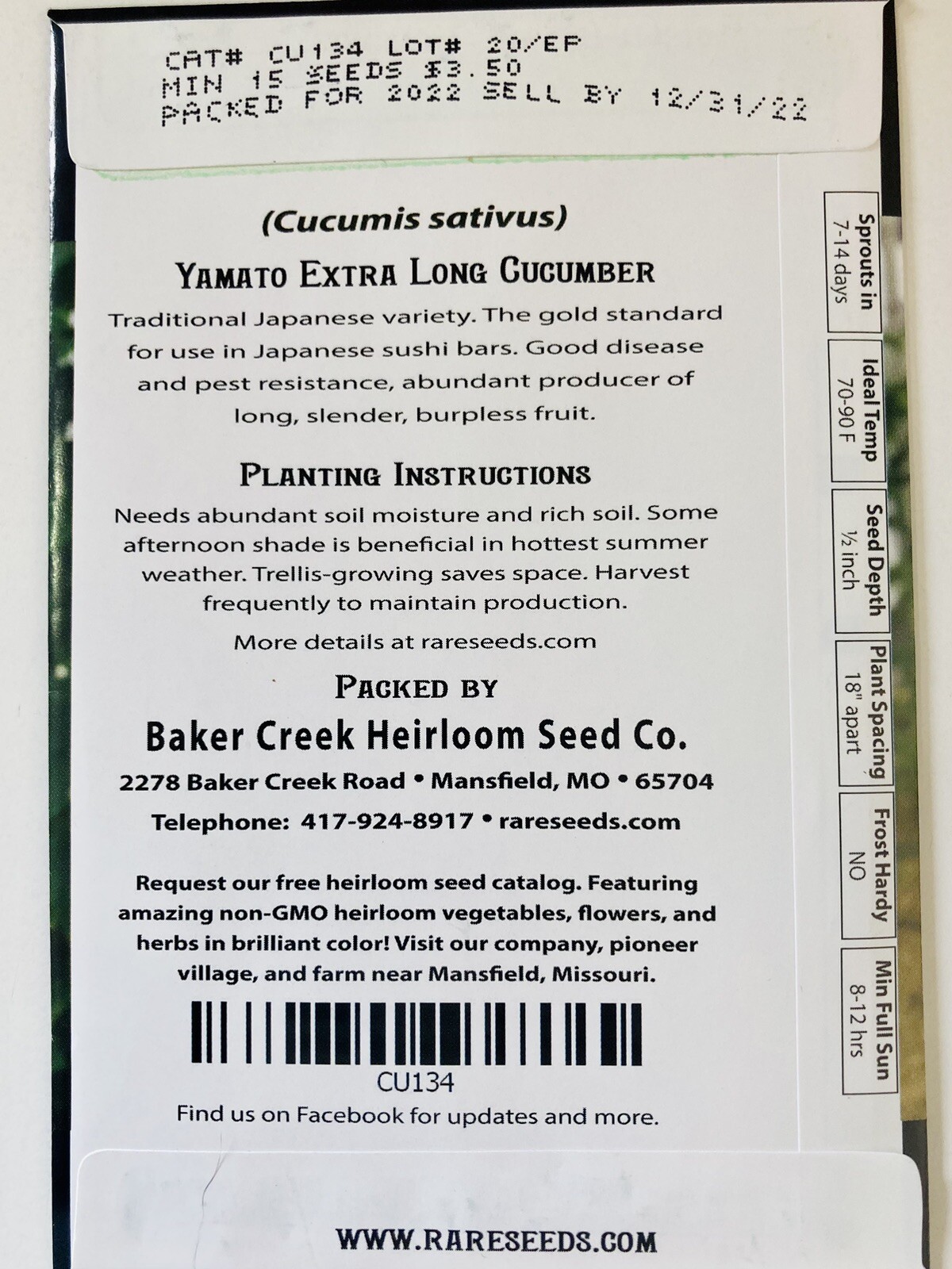 100+ Count Seeds ~ Heirloom NON-GMO Garden Tomatoes & Cucumbers ~ High Quality