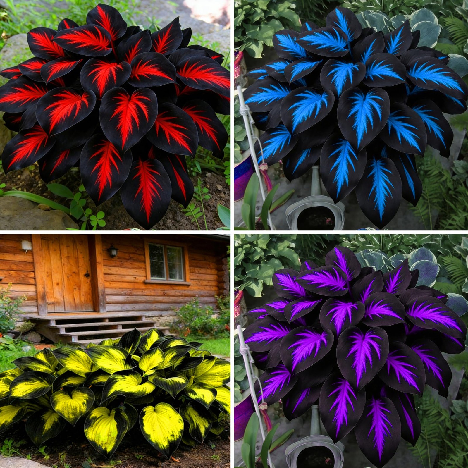 Hosta Seeds for Planting, 290+pcs Rare Hosta Flower Seeds, Non-GMO Heirloom L…