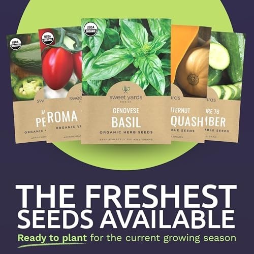 Ultimate Organic Seeds Variety Pack – 60 Non-GMO Packs for Indoor & Outdoor Gard