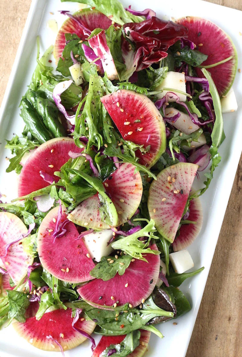 Watermelon Radish Seeds | Shinrimei Pink Heart Daikon Asian Vegetable Seed 2024