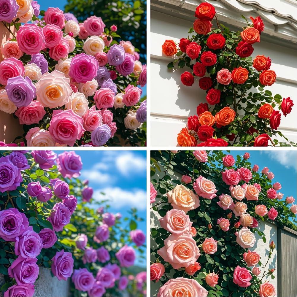 300+mixed Climbing Rose Rosa Seeds for Planting Outdoors -heirloom Garden Vine H