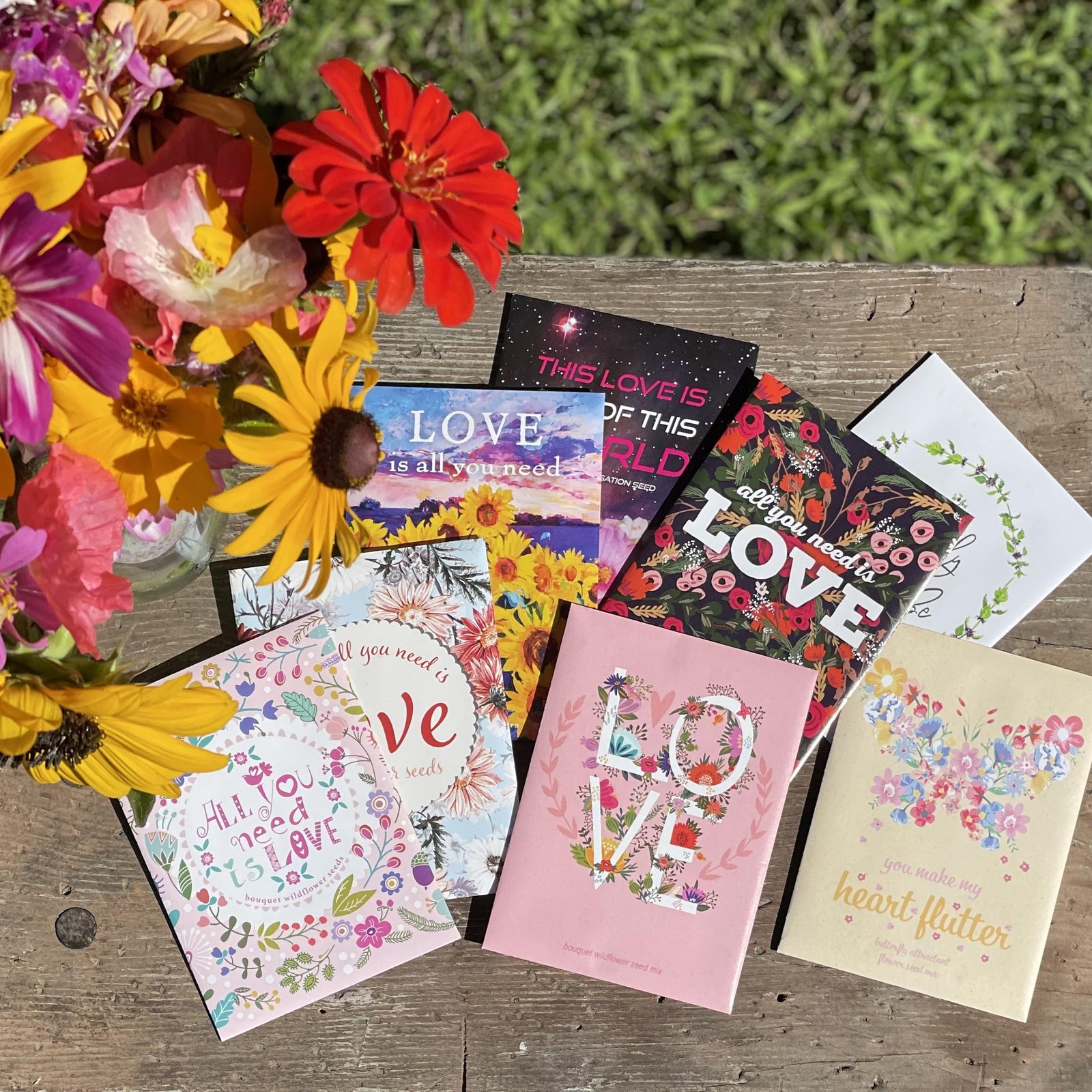 Wildflower Seed Packets for Planting Perfect Valentine’s Day Gift, 25 Count