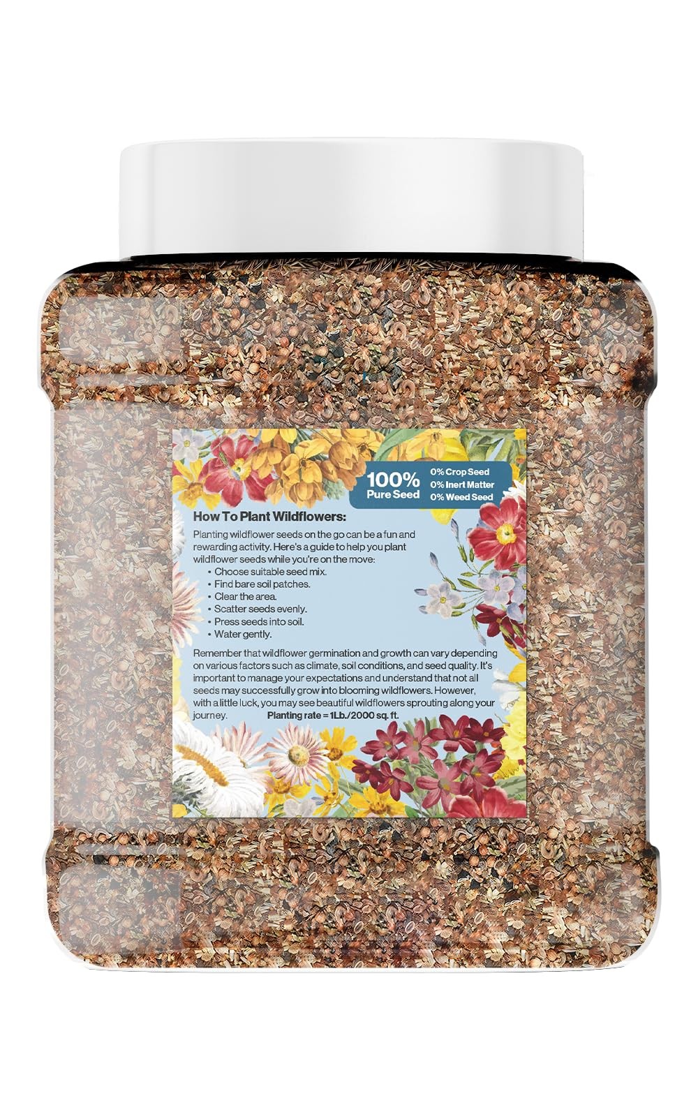 Regional Wildflower – Northeast USA Wildflowers – 100% Pure – Organic, Non-GM…