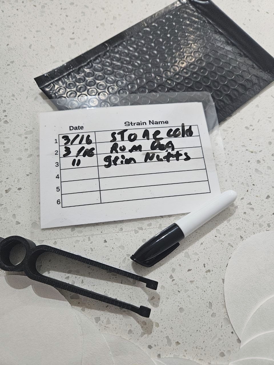 Seed Germination Refill Kit – 10 Liners, Tweezers, Dry Erase Strain Card