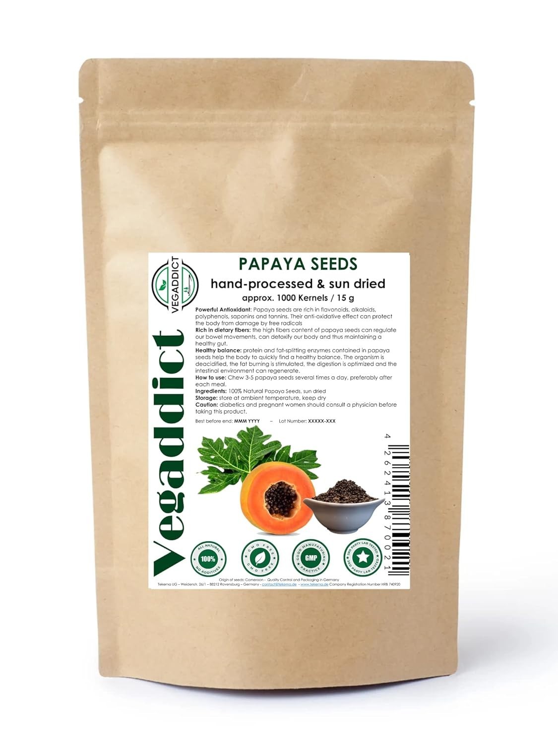 100% Natural Sun Dried Papaya Seeds | High Papaya Enzyme Papain Content | No …