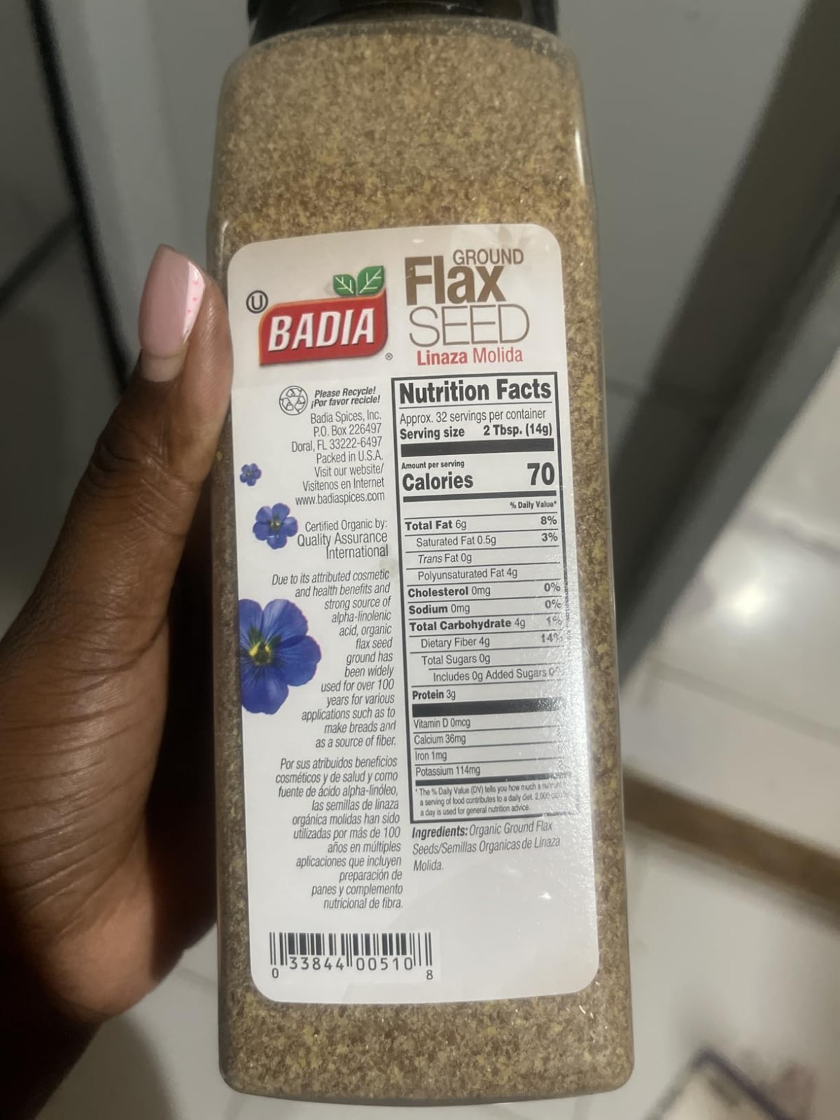 Pure Organic Flax Seed 16 oz – Healthy Omega-3s & Fiber for Smoothies & Baking