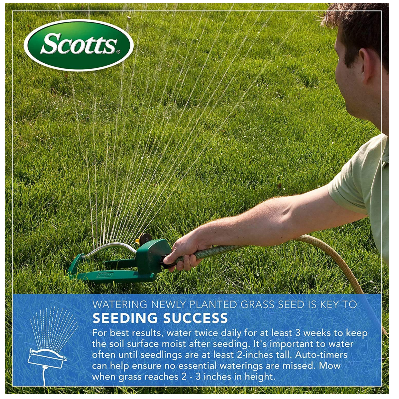 Scotts PatchMaster Lawn Repair Mix Sun and Shade Mix – 10 lb, All-in-One