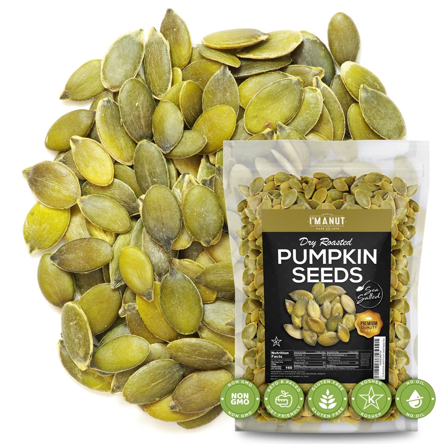 Oven Toasted Pumpkin Seeds 3 lb Batch