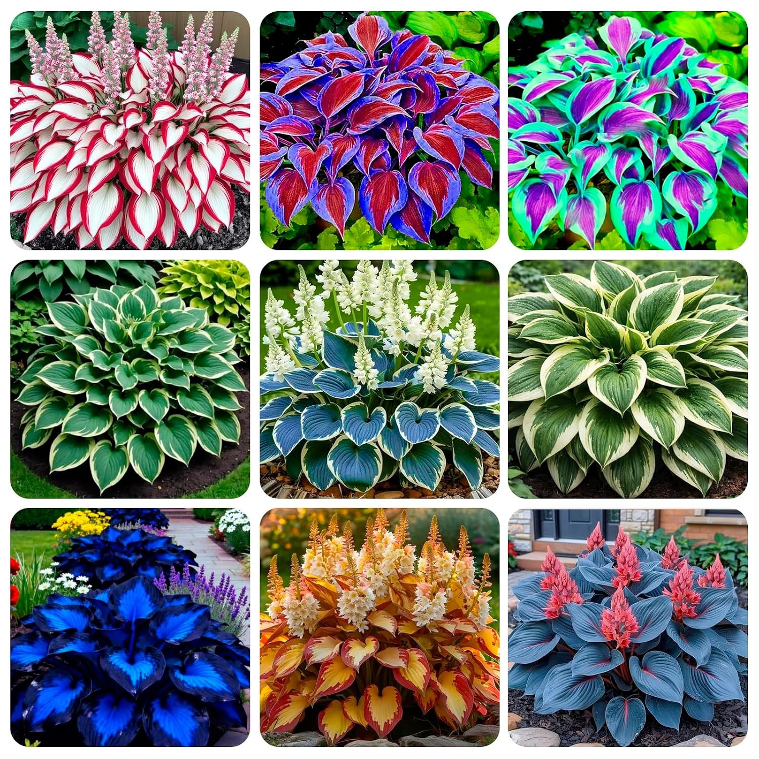 USA Premium Hosta Flower Seeds 285+ Perennial Seeds for Planting Outdoor