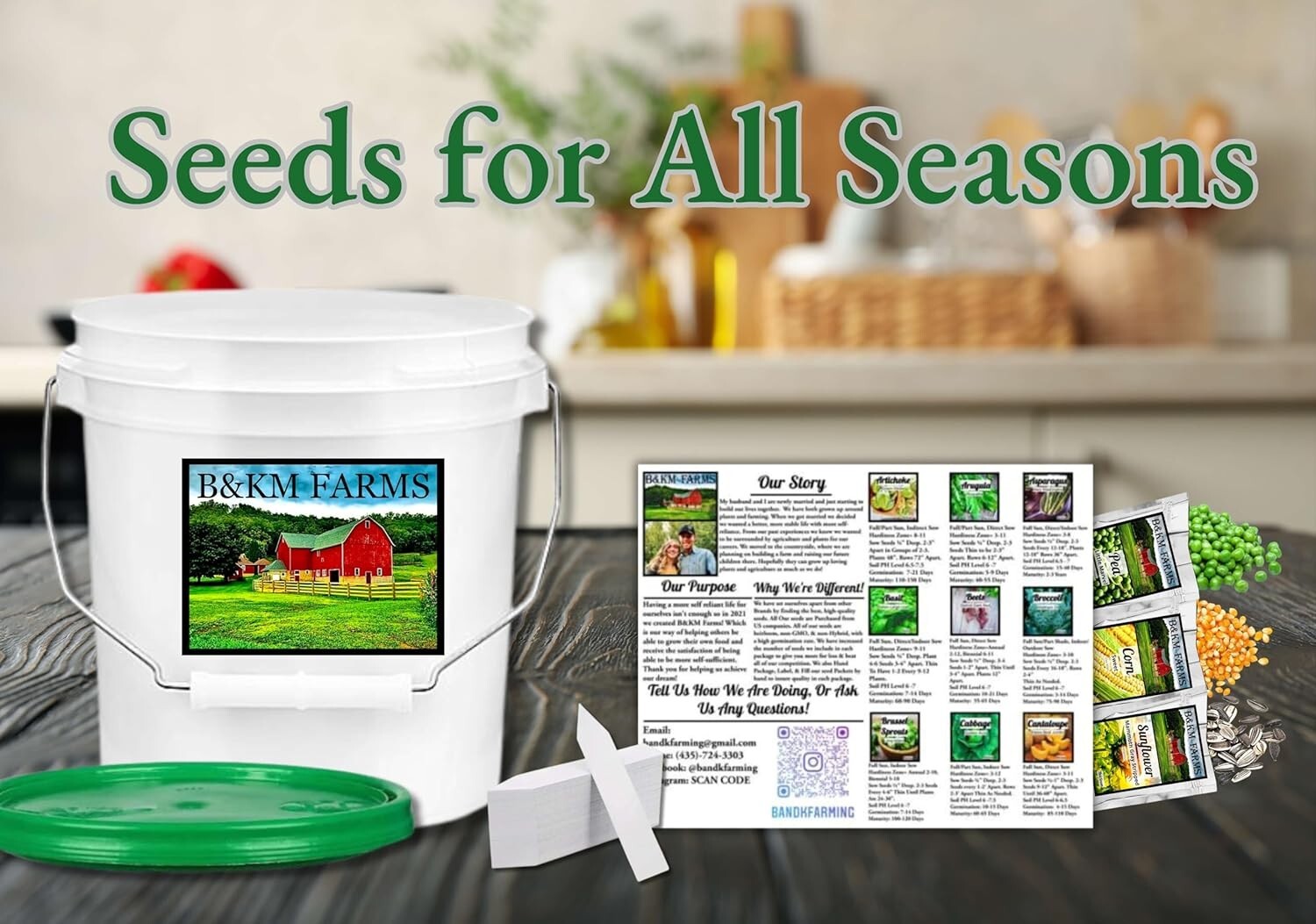 100 Seed Packets, 50 Different Vegetable & Fruit Seeds. 100,000 Individual Se…
