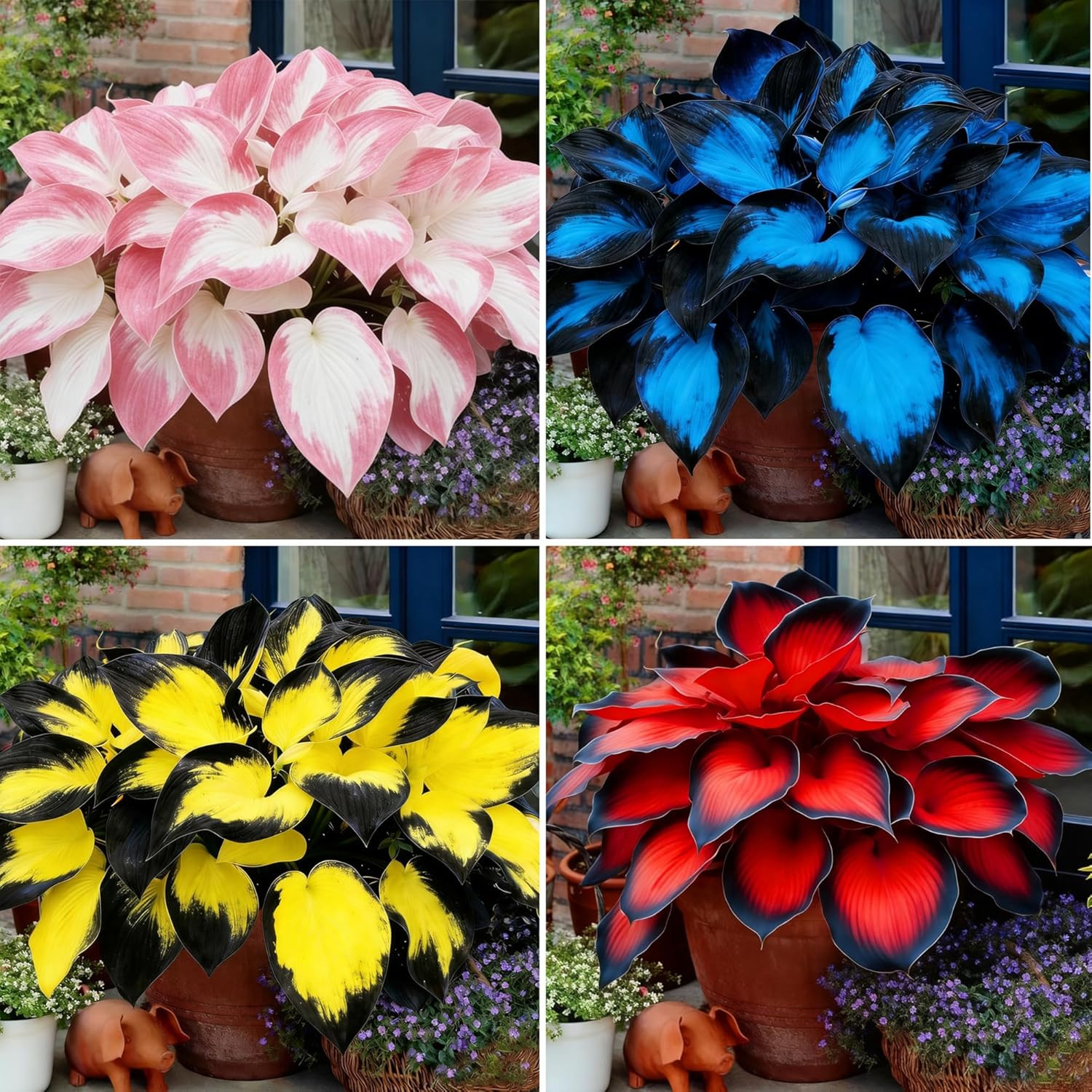 Hosta Seeds for Planting, 290+Pcs Rare Perennial Hosta Flower Seeds Plants, Non-