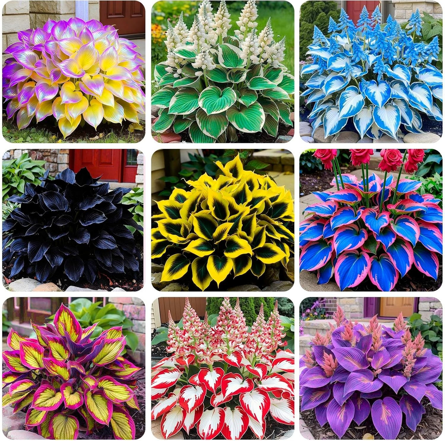 220+ Mixed Rare Hosta Seeds for Planting-Attract Pollinators Perennial Garden De