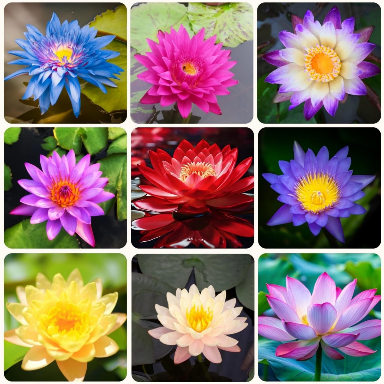 35+ Mixed Bowl Lotus Seeds, Aquatic Lily Plant Seeds, Non-GMO Garden Plant Seeds