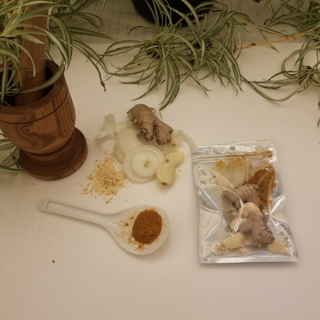 Ginger/Turmeric Roots Tea, Super Antibiotic Herbal/Healing  8oz package