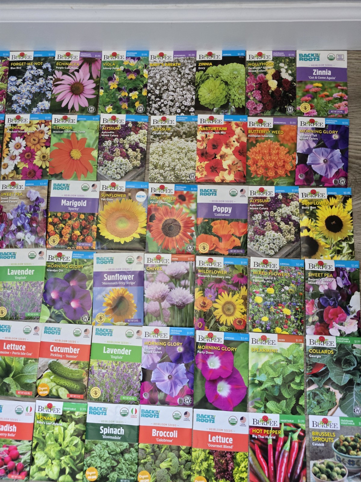 Lot 1 Of 108 seeds Vegetable, Flowers And Herb Seed Packets 2026 mix gardening.