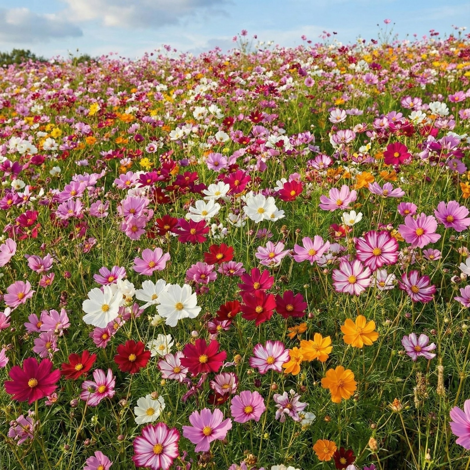 Cosmos Flower DELUXE Mix 12 Varieties Annual Summer Blooms Non-GMO 100 Seeds!
