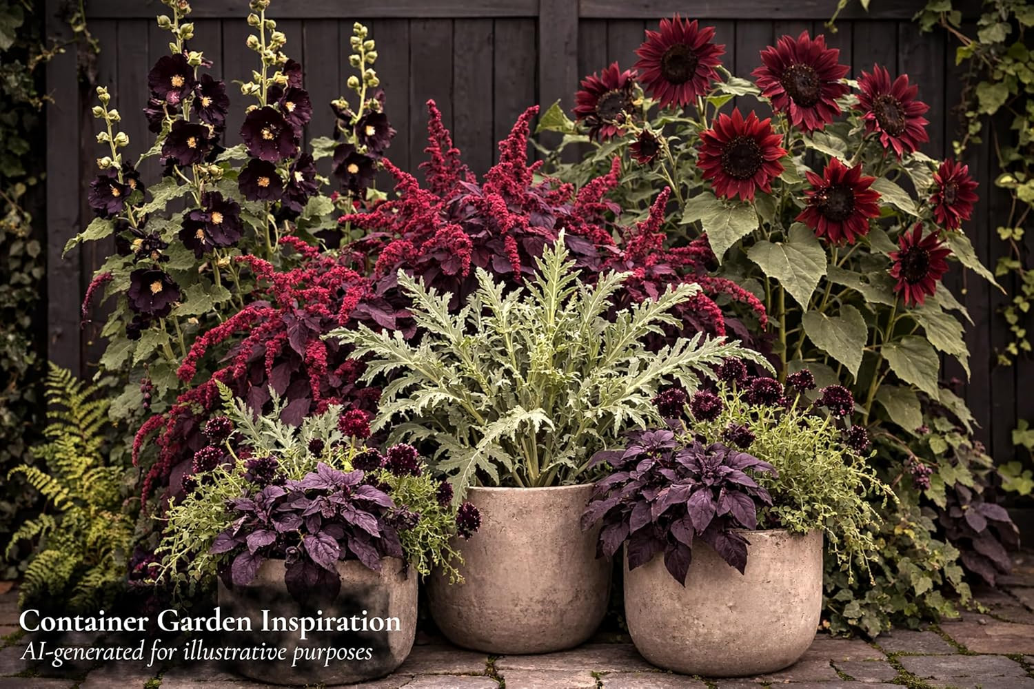 Gothic Garden Seed Collection, 6 Open-Pollinated Flower & Foliage Varieties