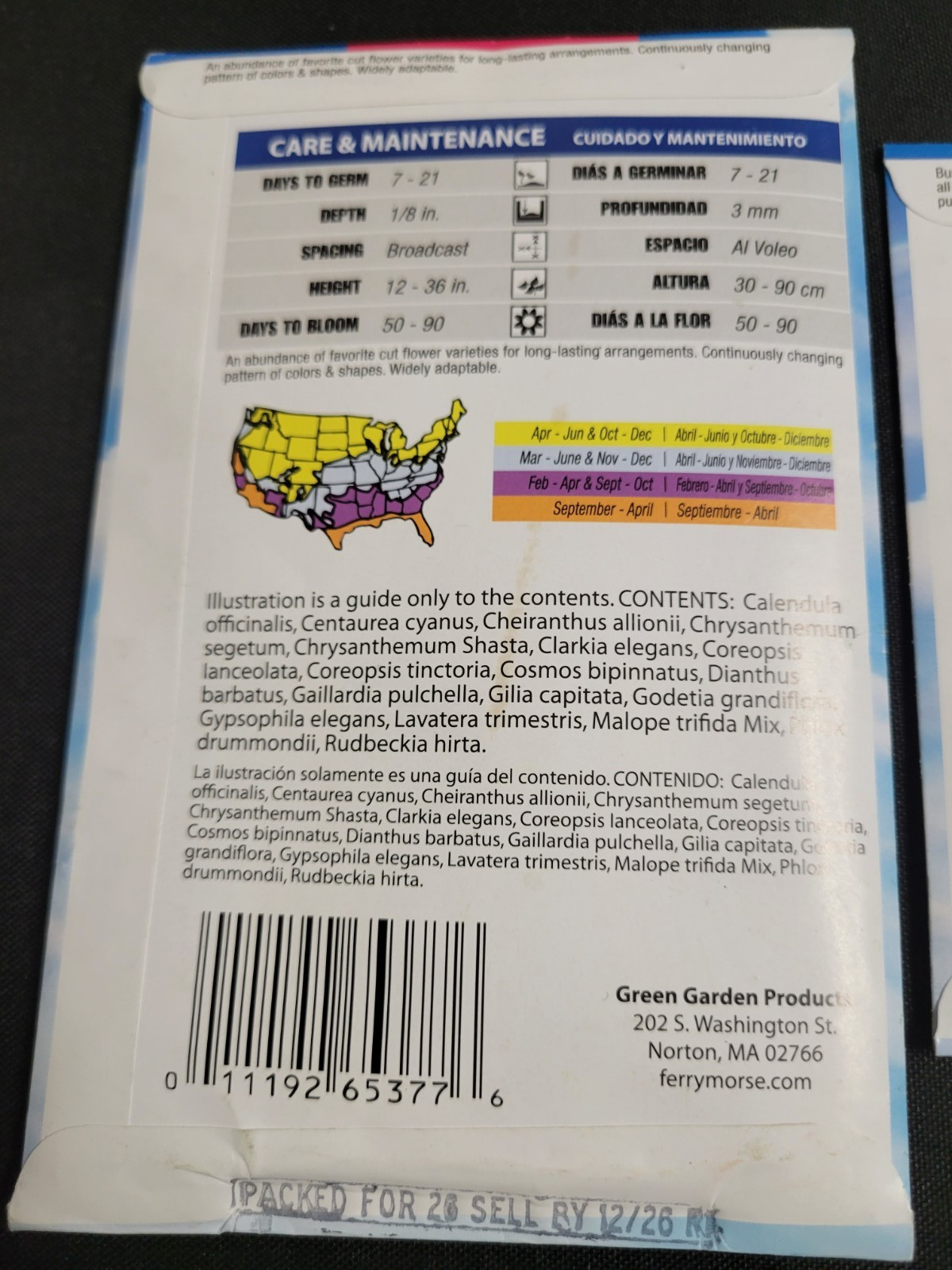 Ferry Morse Wildflower & Zinnia 3 Seed Pack Assortment (2026 Season) New Packs