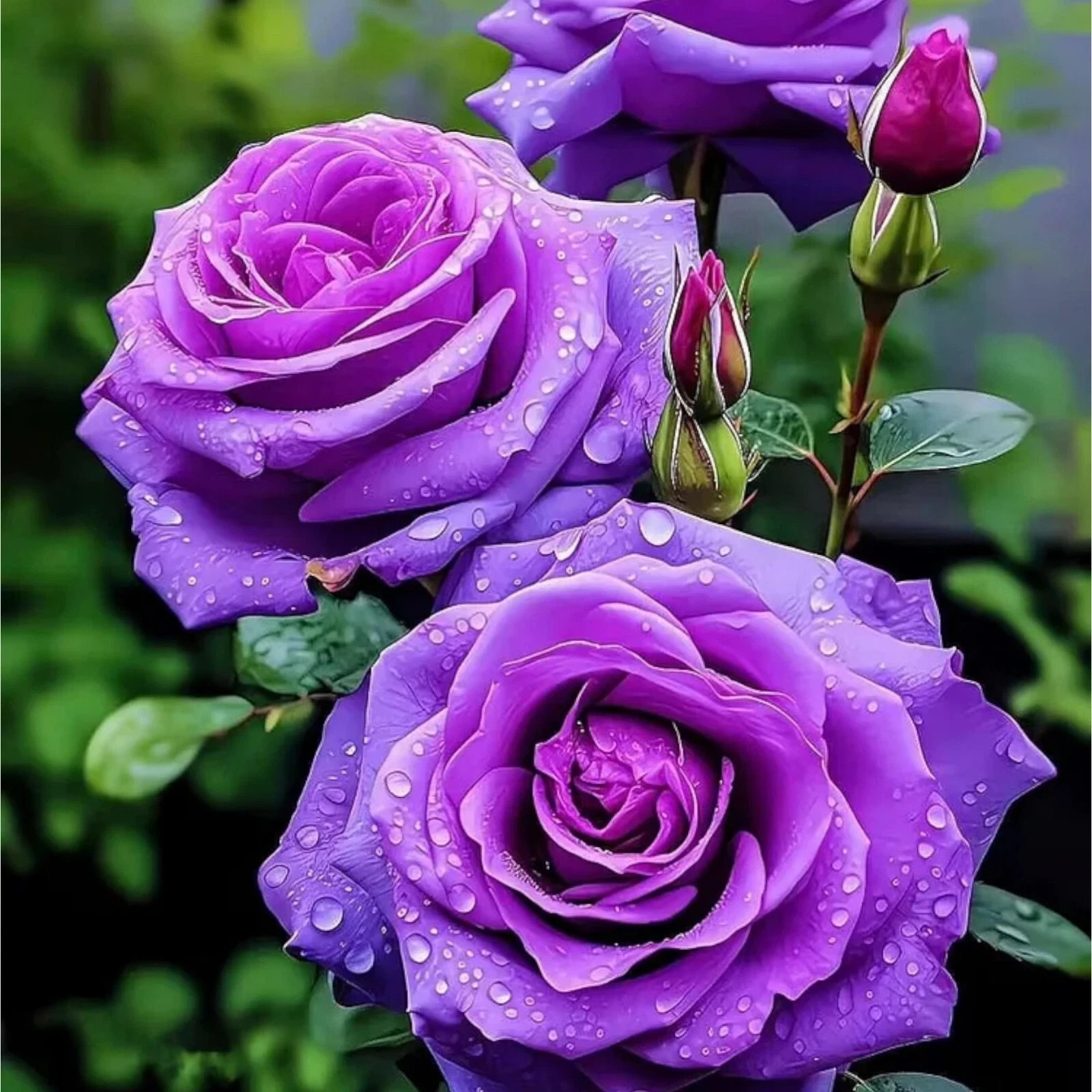 Bright Purple Rose Seeds- 50 or 100 Seeds.USA Seller- Free Shipping