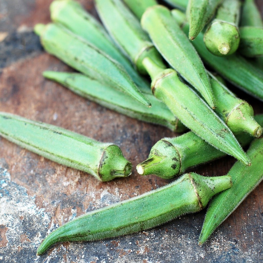 Emerald Okra Seeds 50 Ct Vegetable Garden NON-GMO HEIRLOOM USA FREE SHIPPING