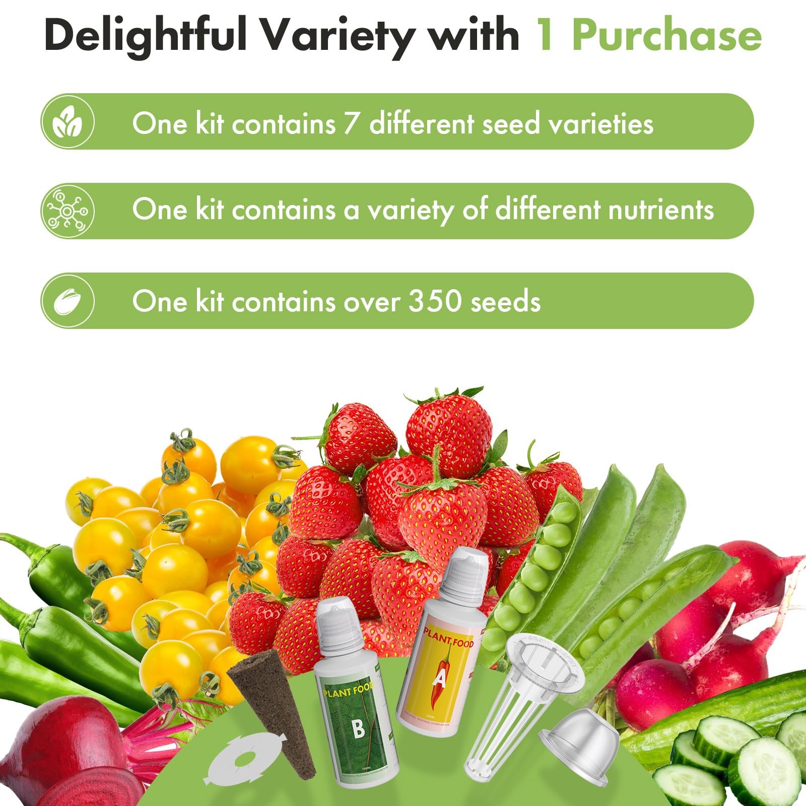 Fruit Seed Kit for AeroGarden, iDOO Hydroponics Growing System Indoor Gardeni…