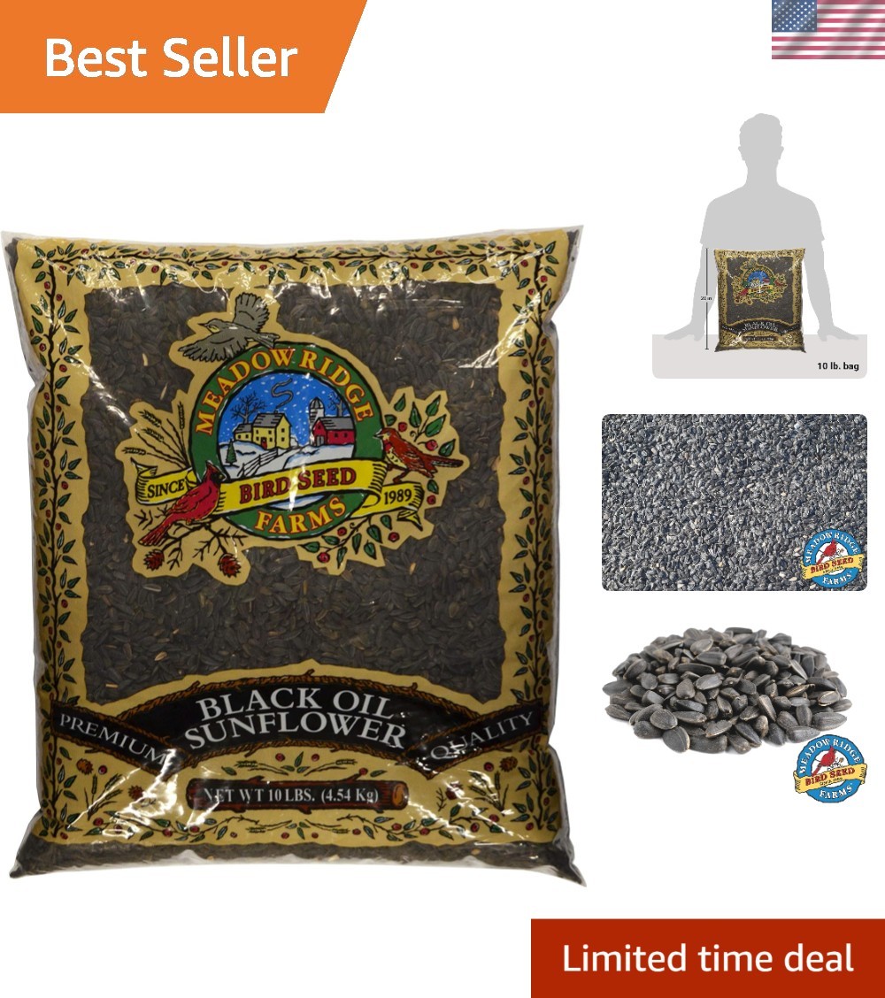 Freshly Blended 10-Pound Black Oil Sunflower Seeds – Perfect for Your Feeders